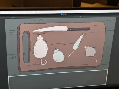 Knives and rats. Yes.